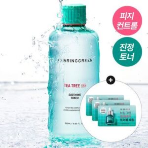 BRINGGREEN Tea Tree Cica Soothing Toner (500ml/250ml)